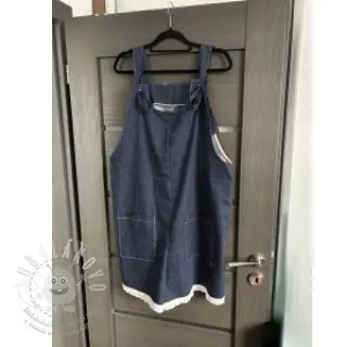 Bavlněná látka Petit dots navy