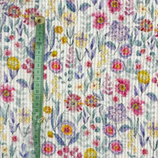 Bavlna s vaflovou vazbou Flowers digital print