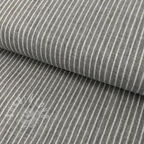 Dvojitá gázovina/mušelín YARN DYED Stripes grey