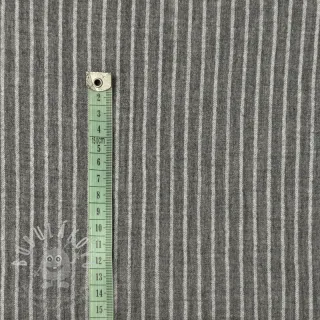 Dvojitá gázovina/mušelín YARN DYED Stripes grey