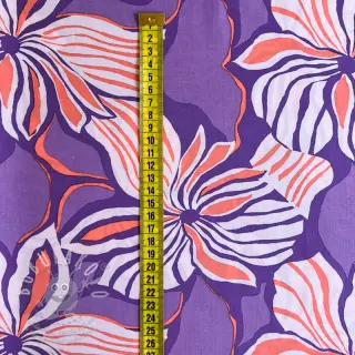 Viskóza ECOVERO Florals lavender digital print