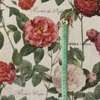 Dekorační látka Linenlook premium Vintage Rose Garden digital print