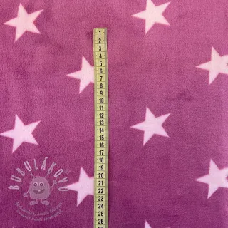 Wellness Fleece Stars pink light pink