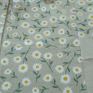Dekorační látka Linenlook Daisy sweet field