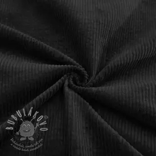 Manšestr 6W WASHED STRETCH black