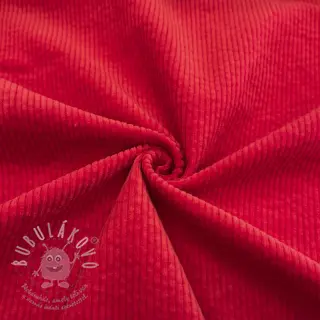 Manšestr 6W WASHED STRETCH red