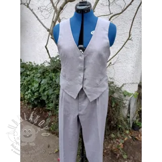 Len předepraný 170 g grey