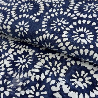 Bavlněná látka BATIK NEW INDIGO design B