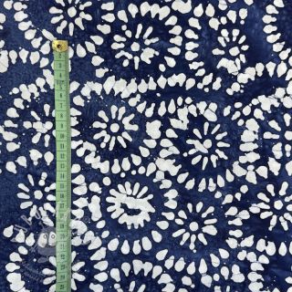 Bavlněná látka BATIK NEW INDIGO design B
