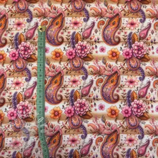 Úplet Paisley woody design A digital print