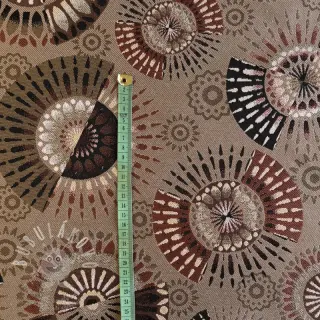 Dekorační látka jacquard Mandala Circle Sun