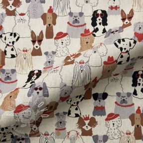 Dekorační látka Linenlook Dog Dress Up