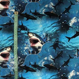 Úplet Great white digital print