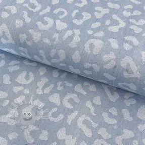 JEANS JACQUARD Animal skin light blue
