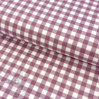 Bavlněná látka FLANNEL Check mauve