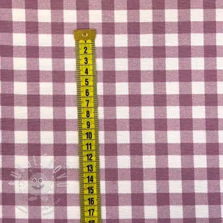 Bavlněná látka FLANNEL Check mauve