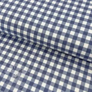 Bavlněná látka FLANNEL Check blue