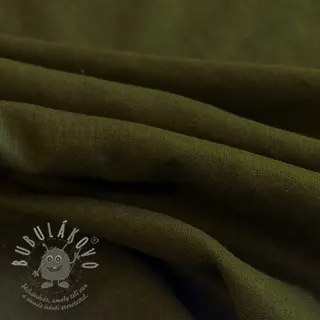 Len předepraný 170 g army green
