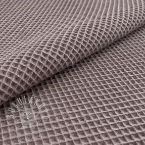 Bavlna s vaflovou vazbou taupe