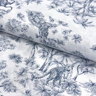 Bavlněná látka Acajou blue PERCALE