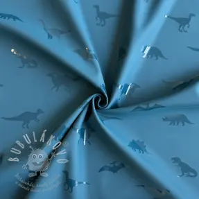 Látka na pláštěnku Dinosaurs blue