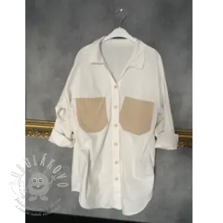 Bavlněný popelín ecru
