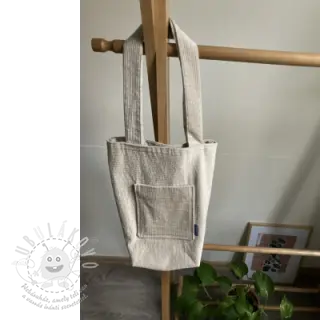 Manšestr 6W WASHED STRETCH natural