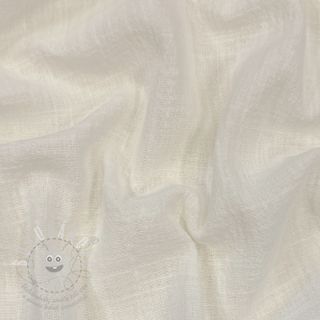 Bavlněná látka SLUB WASHED off white