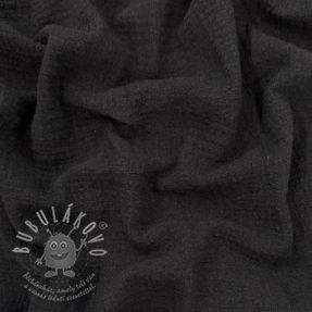 Bavlněná látka SLUB WASHED black