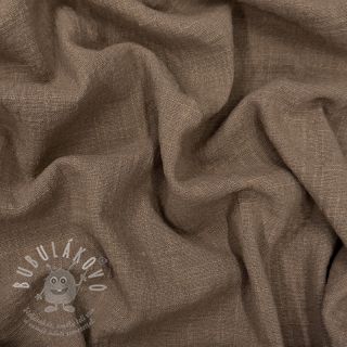 Bavlněná látka SLUB WASHED taupe