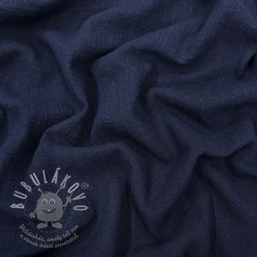 Bavlněná látka SLUB WASHED navy