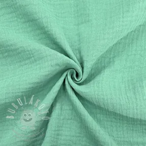 Dvojitá gázovina/mušelín peppermint ORGANIC