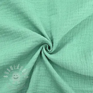 Dvojitá gázovina/mušelín peppermint ORGANIC