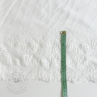 Madeira embroidery Meike 1-side border white