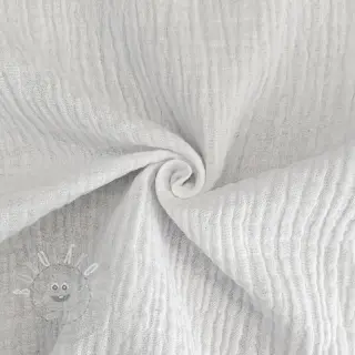 Dvojitá gázovina/mušelín white ORGANIC