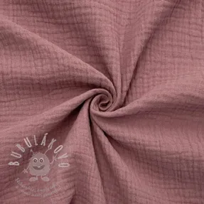 Dvojitá gázovina/mušelín light lilac ORGANIC