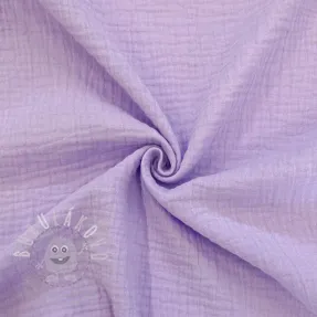 Dvojitá gázovina/mušelín bright violet ORGANIC