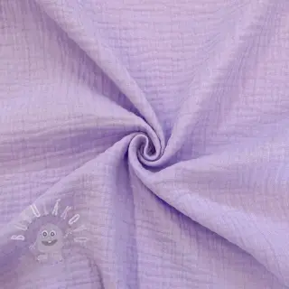Dvojitá gázovina/mušelín bright violet ORGANIC