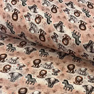 Dvojitá gázovina/mušelín Safari buddys design C digital print
