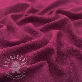 Len předepraný STONEWASHED PREMIUM bordeaux