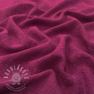 Len předepraný STONEWASHED PREMIUM bordeaux