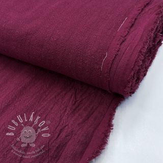 Len předepraný STONEWASHED PREMIUM bordeaux