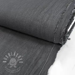 Len předepraný STONEWASHED PREMIUM dark grey