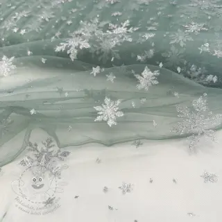 Tyl na TUTU Crystal old green