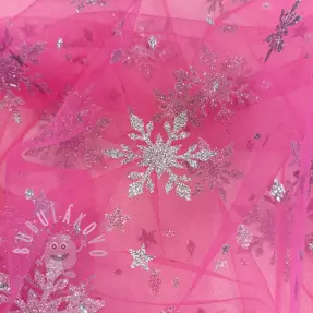 Tyl na TUTU Crystal fuchsia