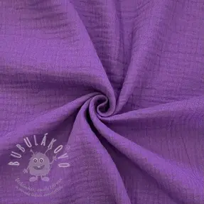 Dvojitá gázovina/mušelín violet