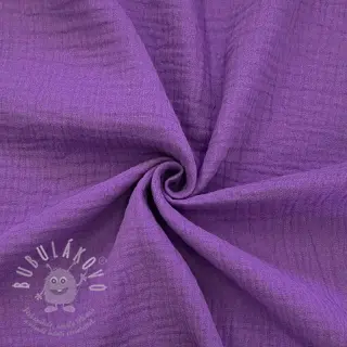 Dvojitá gázovina/mušelín violet
