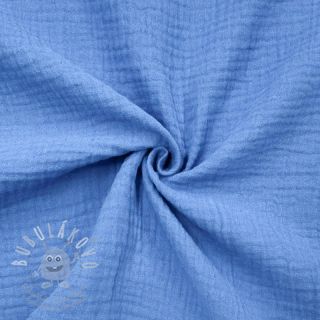 Dvojitá gázovina/mušelín royal blue