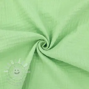 Dvojitá gázovina/mušelín light lime