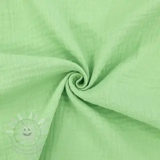 Dvojitá gázovina/mušelín light lime